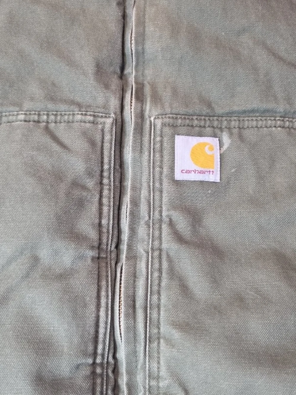 Carhartt Flannel Quilt Lined Active Jacket Youth Medium 10-12 Green OJ8545-B